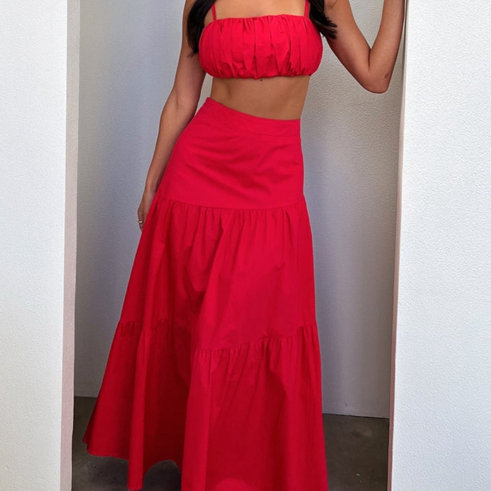 Red Two-Piece Set